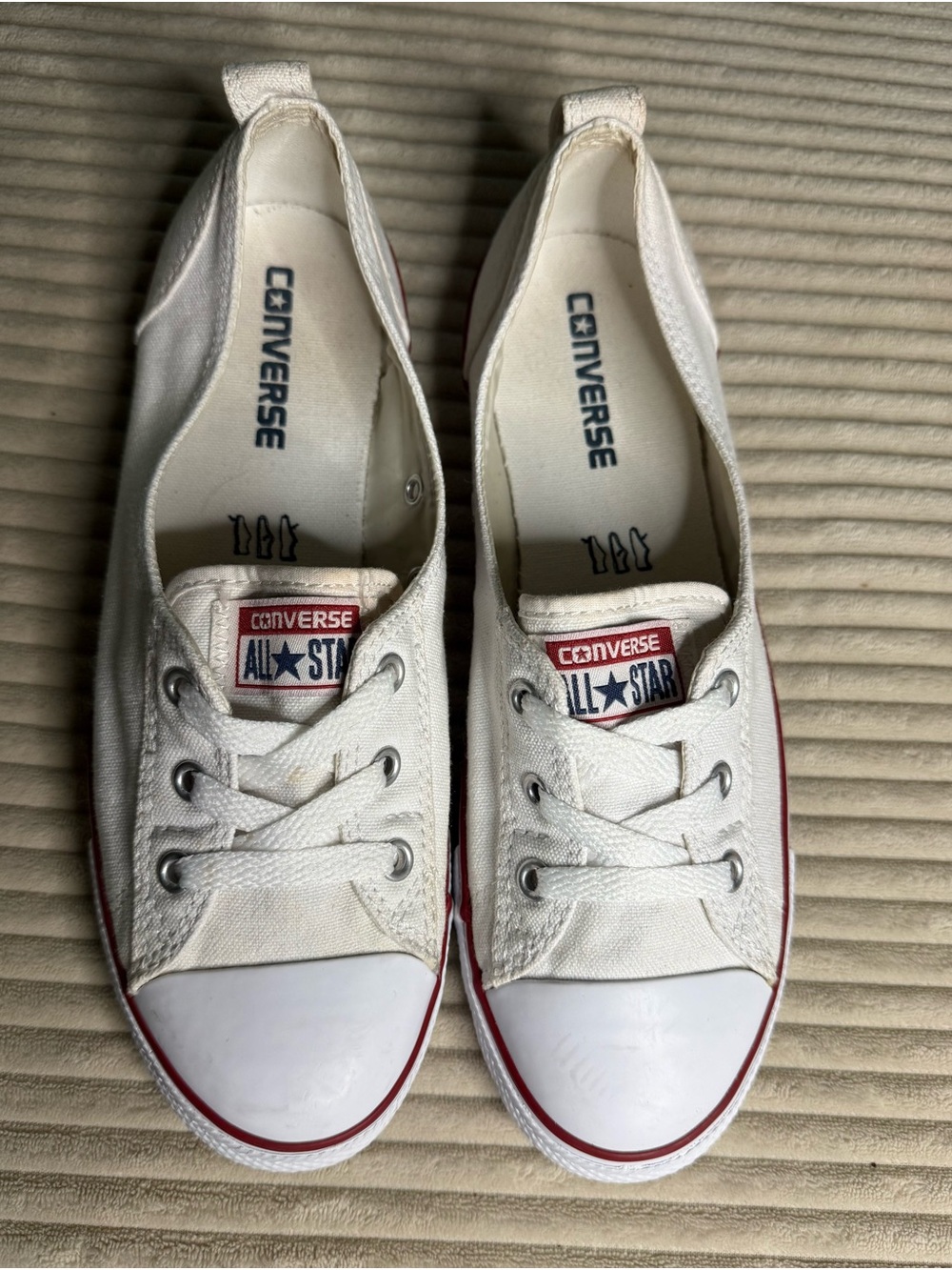 Converse White Chuck Taylor All Star Ballet Trainers